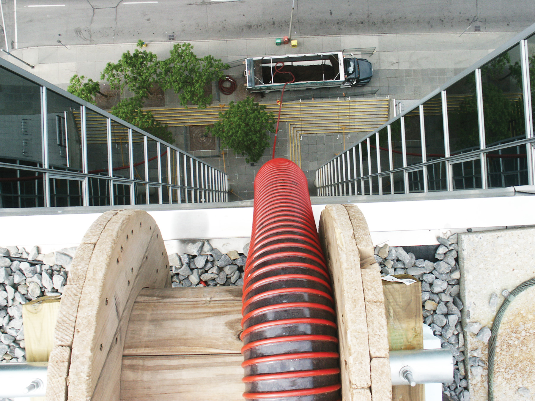 Going Vertical with an Express Blower Truck for Green Roof